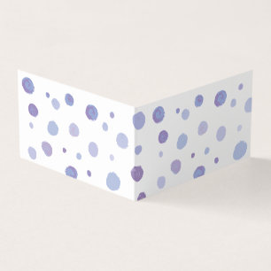 hand painted polka dots business card