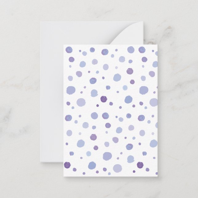hand painted polka dots card (Front)