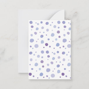 hand painted polka dots card