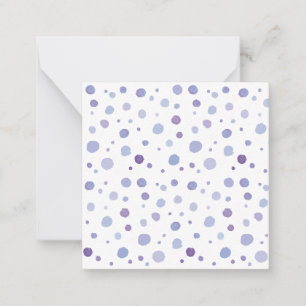 hand painted polka dots card