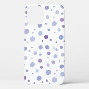 hand painted polka dots iPhone 12 pro case