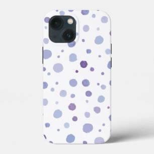 hand painted polka dots iPhone 13 mini case