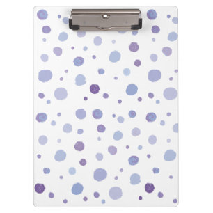 hand painted polka dots clipboard