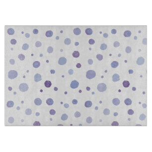 hand painted polka dots cutting board