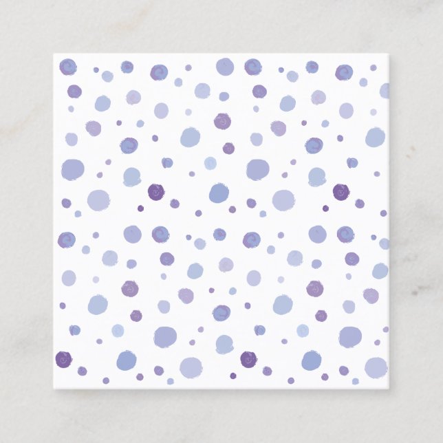 hand painted polka dots discount card (Front)