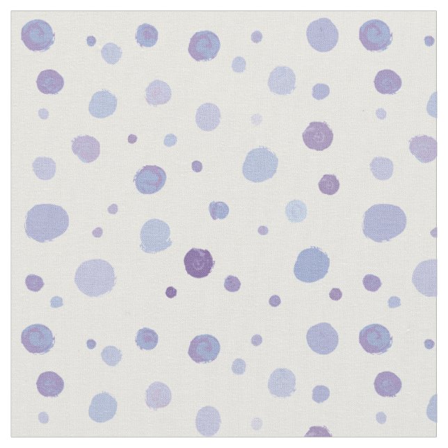hand painted polka dots fabric (Close Up)