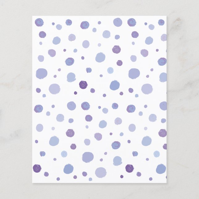 hand painted polka dots flyer (Front)