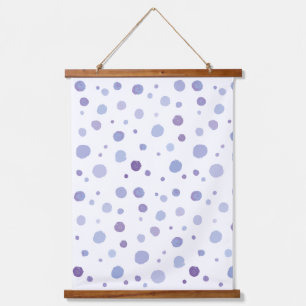 hand painted polka dots hanging tapestry