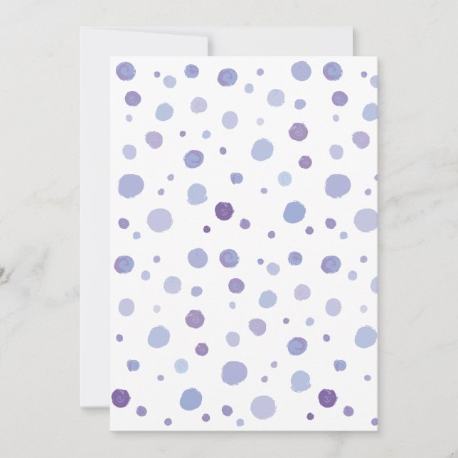 hand painted polka dots invitation (Front)