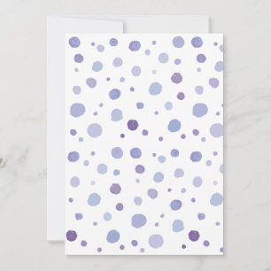 hand painted polka dots invitation