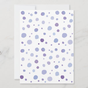 hand painted polka dots invitation
