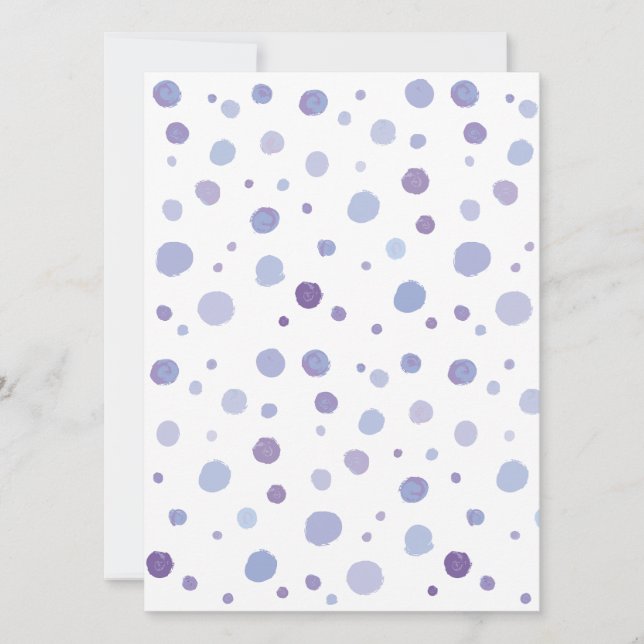 hand painted polka dots invitation (Front)