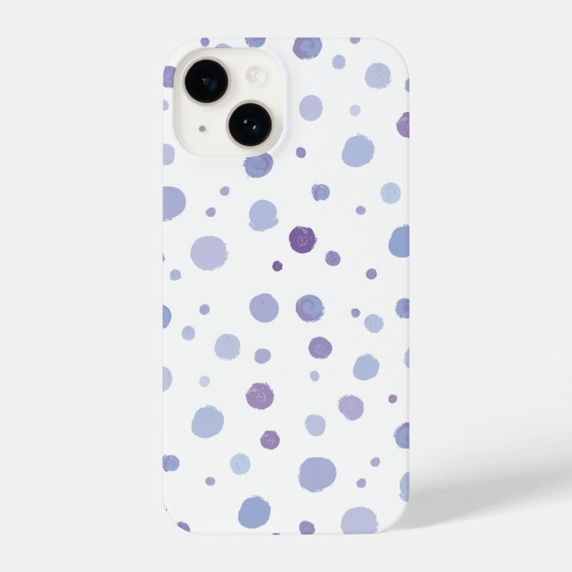 hand painted polka dots iPhone case (Back)