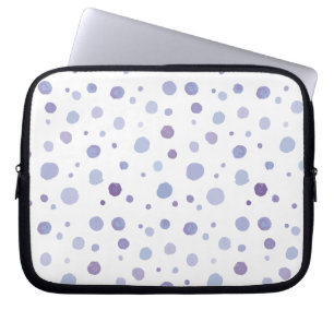 hand painted polka dots laptop sleeve