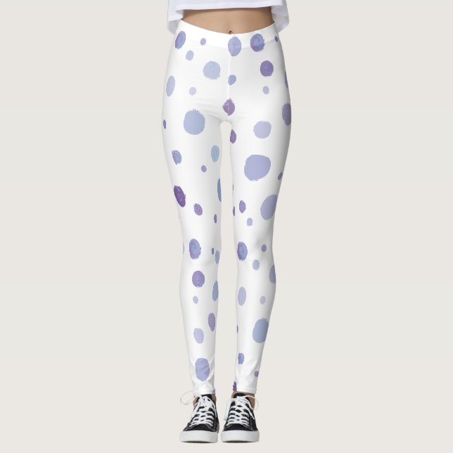hand painted polka dots leggings (Front)