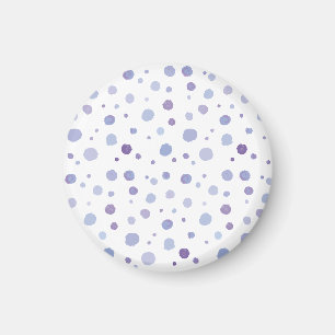 hand painted polka dots magnet