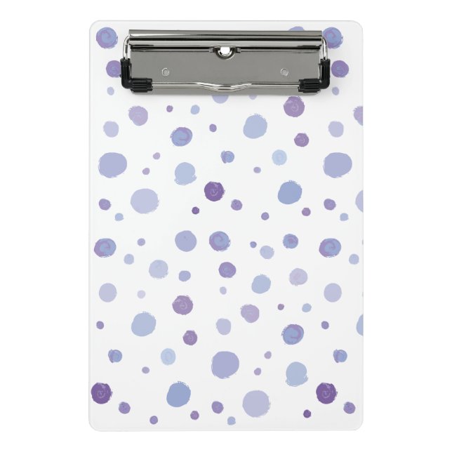 hand painted polka dots mini clipboard (Front)