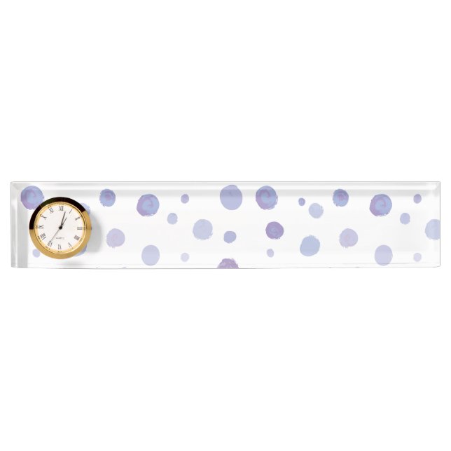 hand painted polka dots nameplate (Front)