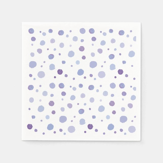 hand painted polka dots napkin (Front)
