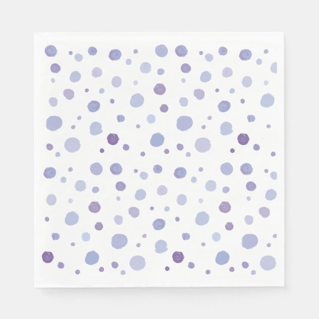 hand painted polka dots napkin (Front)