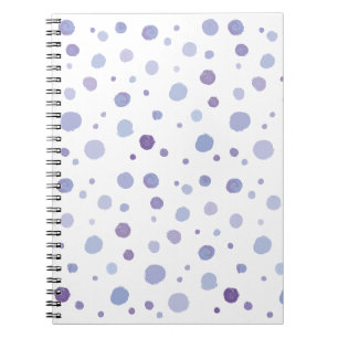 hand painted polka dots notebook
