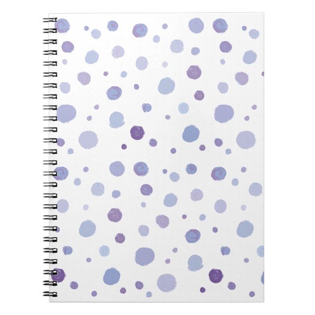 hand painted polka dots notebook (Front)