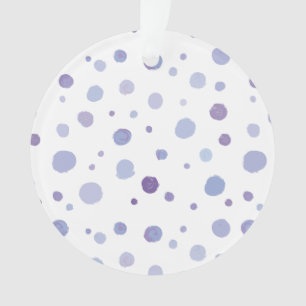hand painted polka dots ornament