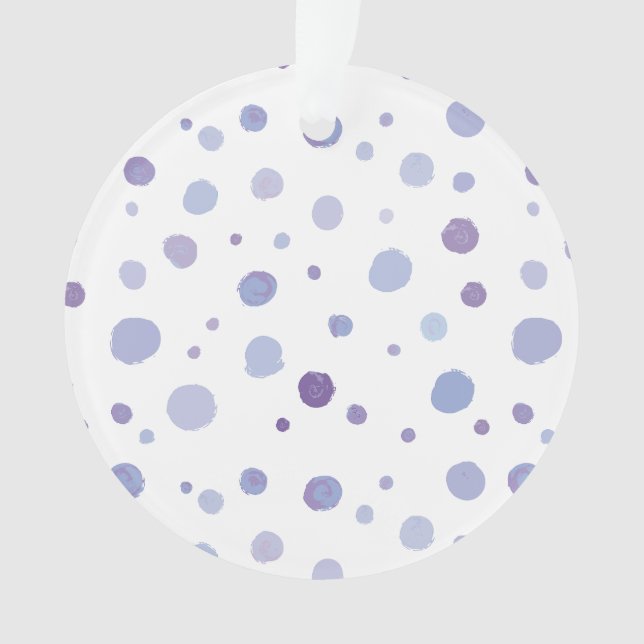 hand painted polka dots ornament (Front)