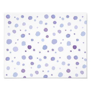 hand painted polka dots photo print