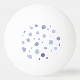 hand painted polka dots ping pong ball
