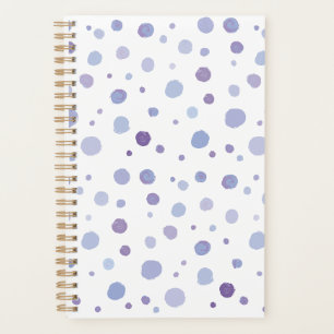 hand painted polka dots planner