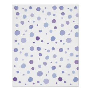 hand painted polka dots poster