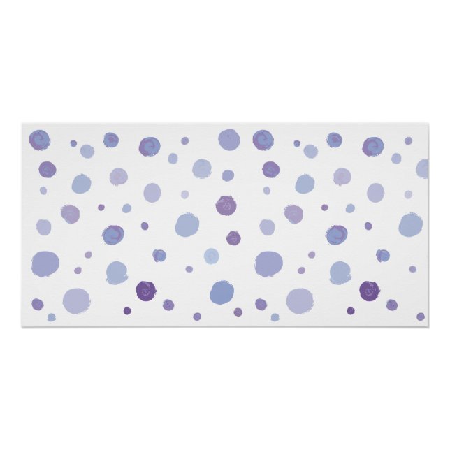 hand painted polka dots poster (Front)
