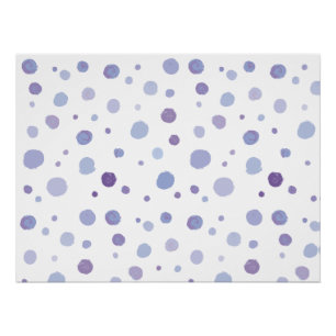 hand painted polka dots poster