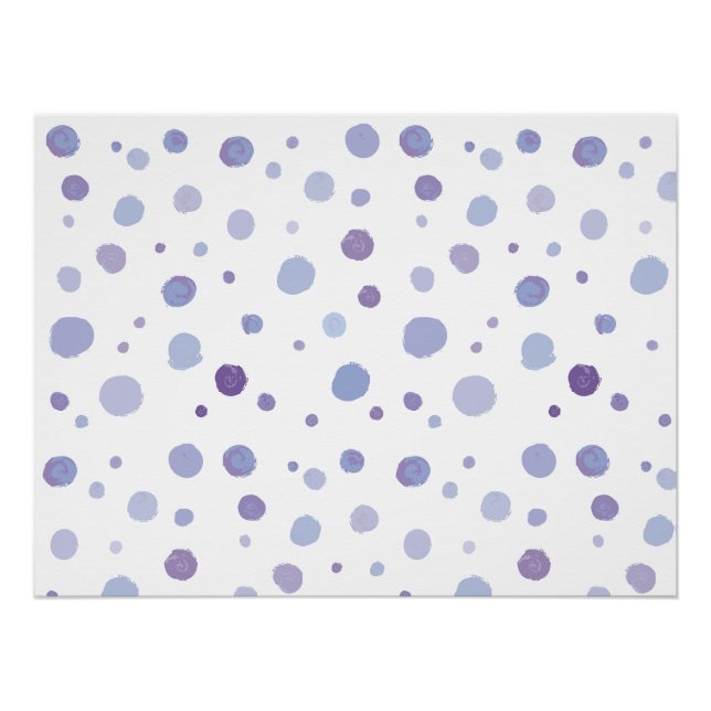 hand painted polka dots poster (Front)