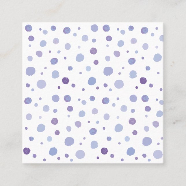 hand painted polka dots referral card (Front)