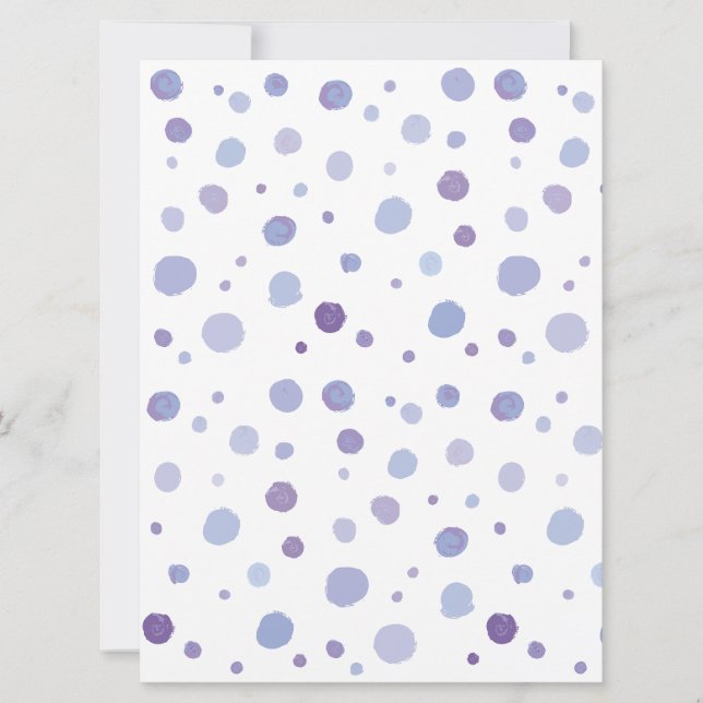 hand painted polka dots save the date (Front)