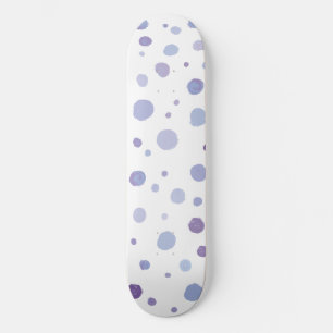 hand painted polka dots skateboard