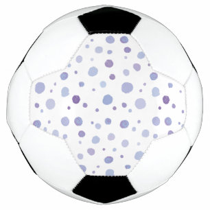 hand painted polka dots soccer ball