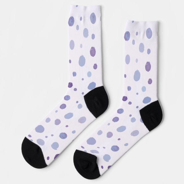 hand painted polka dots socks (Left)