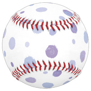 hand painted polka dots softball