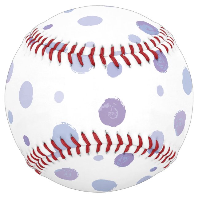 hand painted polka dots softball (Front)
