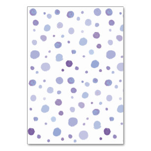 hand painted polka dots table number