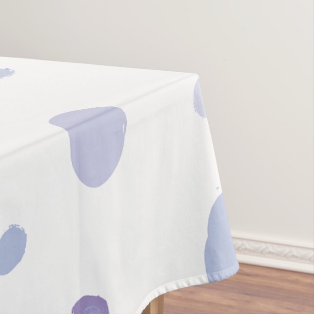 hand painted polka dots tablecloth (In Situ)
