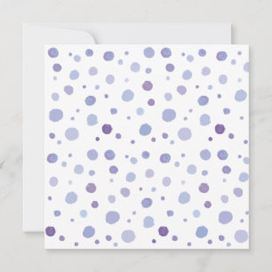 hand painted polka dots thank you card