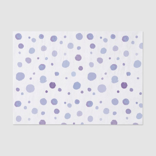 hand painted polka dots tissue paper (Front)