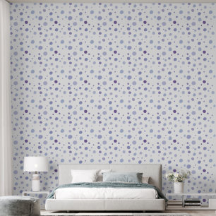 hand painted polka dots wallpaper