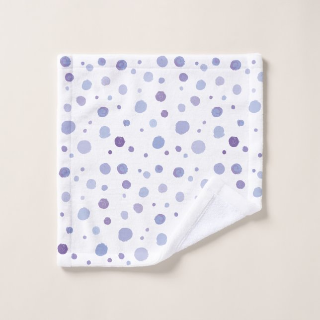hand painted polka dots wash cloth (Wash Cloth)