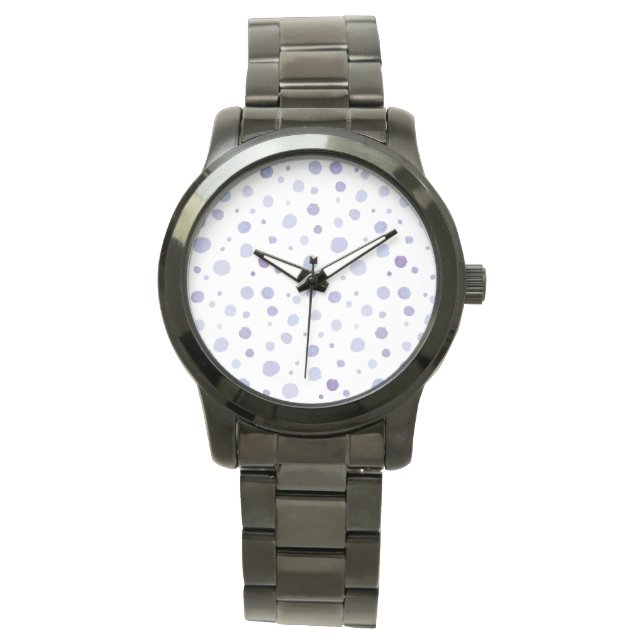 hand painted polka dots watch (Front)