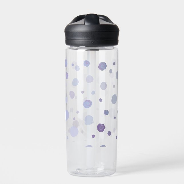 hand painted polka dots water bottle (Front)